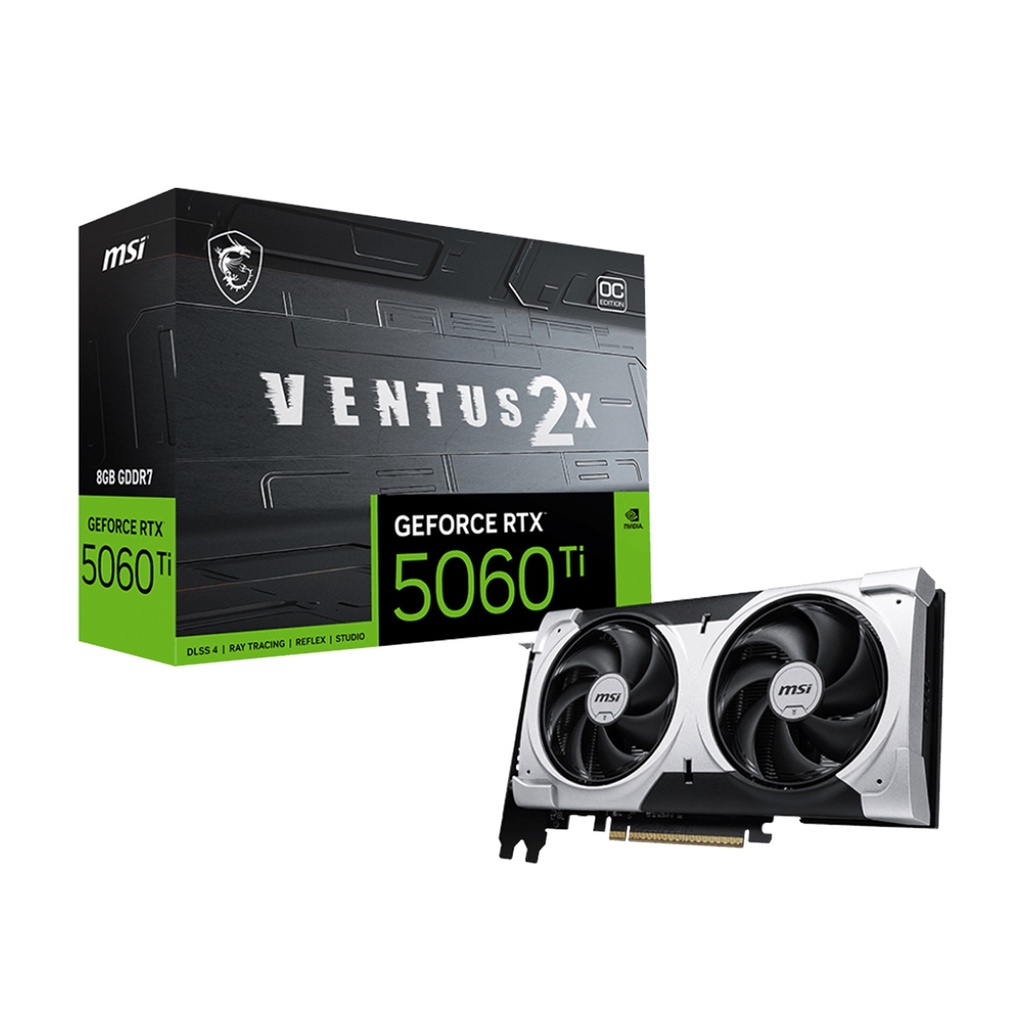 [NS029098] MSI Geforce RTX 5060Ti Ventus 2X Plus 8GB GDDR7 Graphic Card