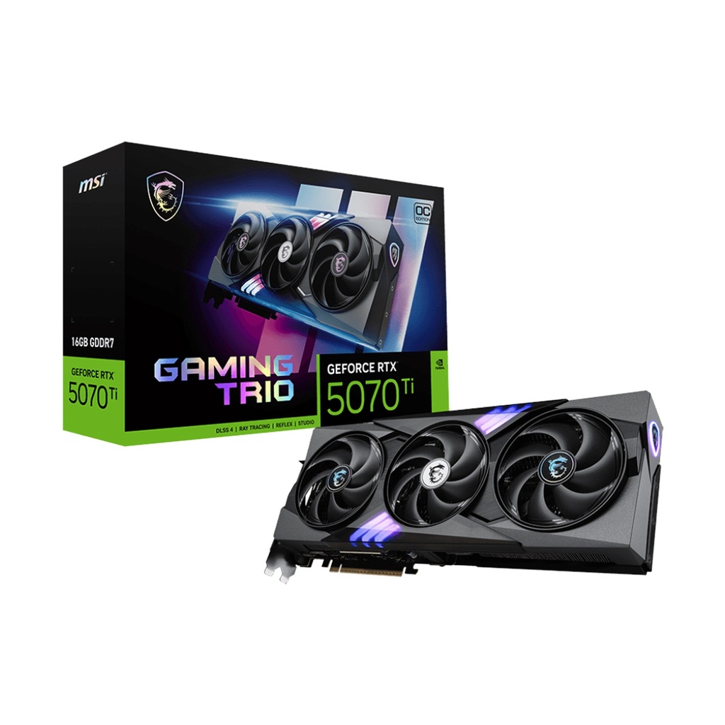 [NS029100] MSI GeForce RTX 5070Ti Gaming Trio 16GB OC Edition GDDR7 Graphic Card
