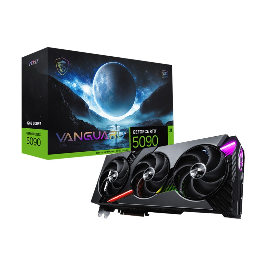 [NS028361] MSI Geforce RTX 5090 Vanguard SOC Edition 32GB GDDR7 Graphic Card