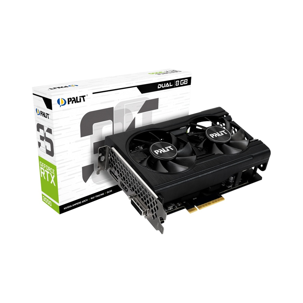 Palit Dual Geforce RTX 3050 8GB GDDR6 Graphic Card
