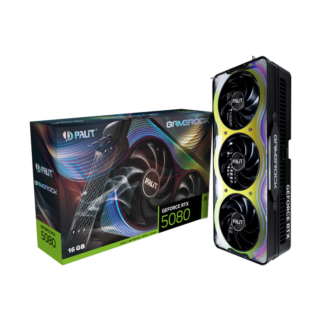 [NS028520] Palit GameRock Geforce RTX 5080 16GB GDDR7 Graphic Card