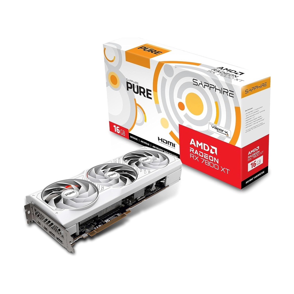 [NS028498] Sapphire Pure AMD Radeon RX 7800 XT 16GB OC GDDR6 Graphic Card