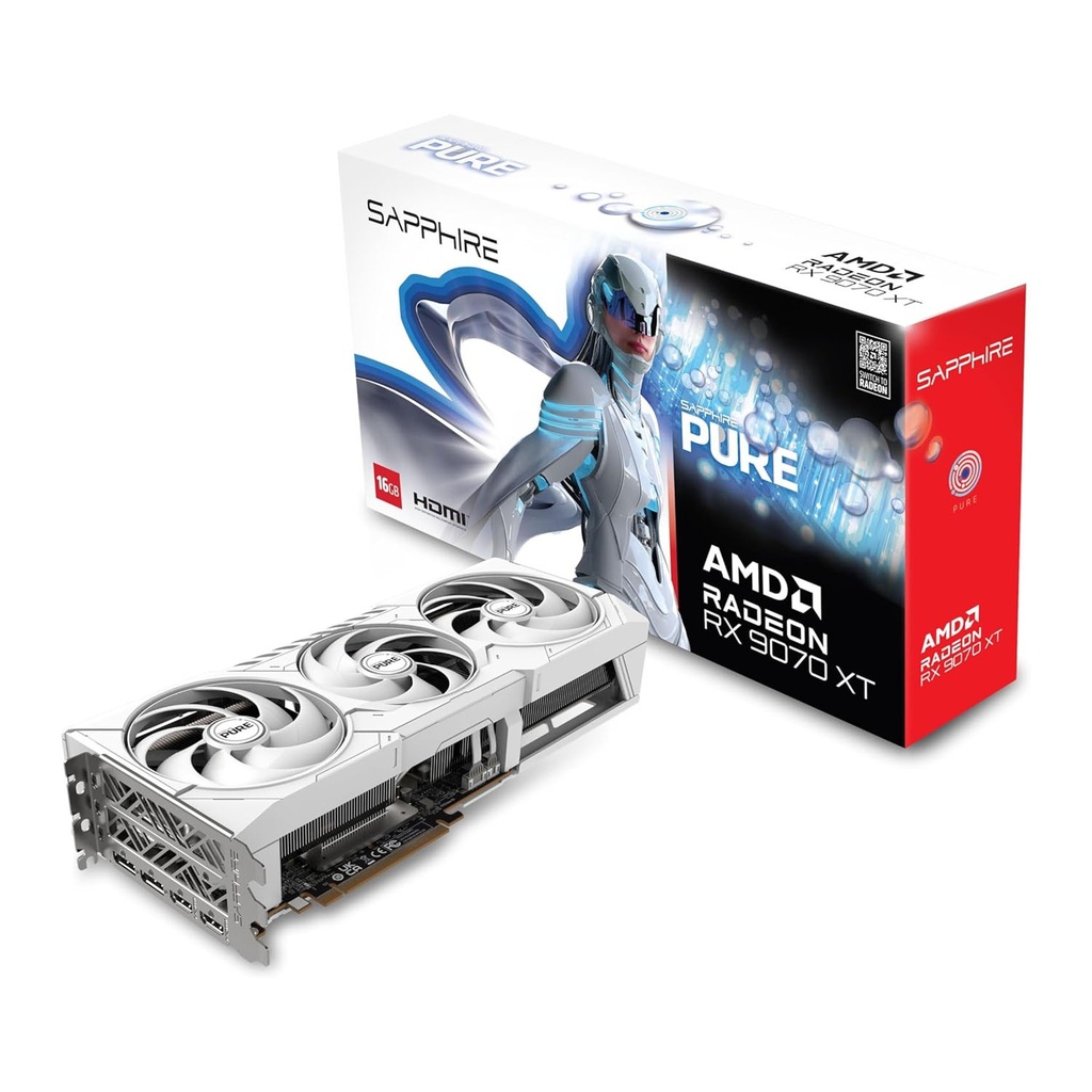 [NS029949] Sapphire Pure AMD Radeon RX 9070 XT 16GB OC Graphic Card