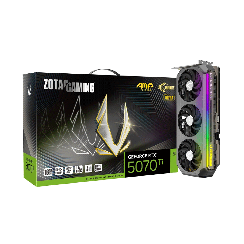 [NS028882] Zotac Gaming Geforce RTX 5070Ti 16GB AMP Extreme Infinity Ultra GDDR7 Graphic Card