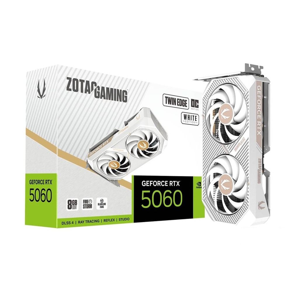 Zotac Geforce RTX 5060 8GB Twin Edge OC Edition Graphic Card - White