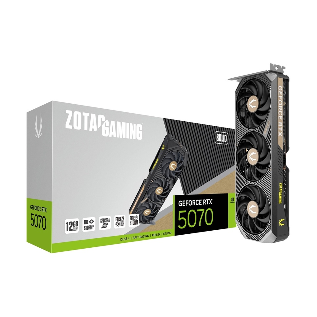 [NS028494] Zotac Geforce RTX 5070 12GB Solid GDDR7 Graphic Card