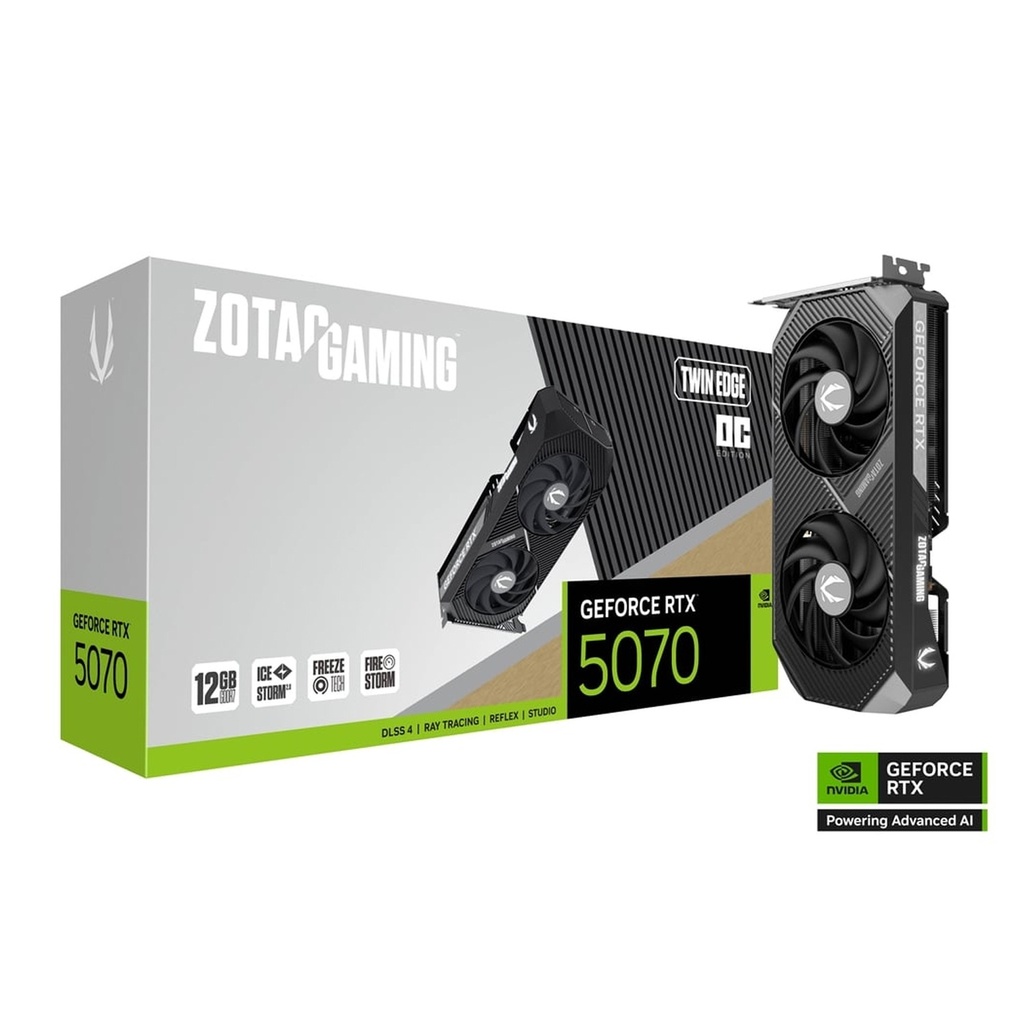 Zotac Geforce RTX 5070 12GB Twin Edge OC Edition GDDR7 Graphic Card