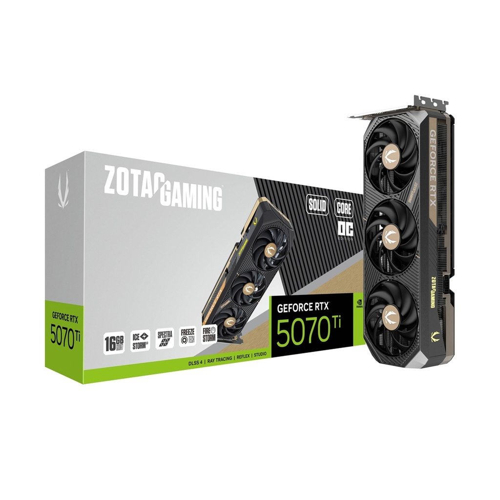 [NS029682] Zotac Geforce RTX 5070Ti 16GB Solid Core OC Edition GDDR7 Graphic Card