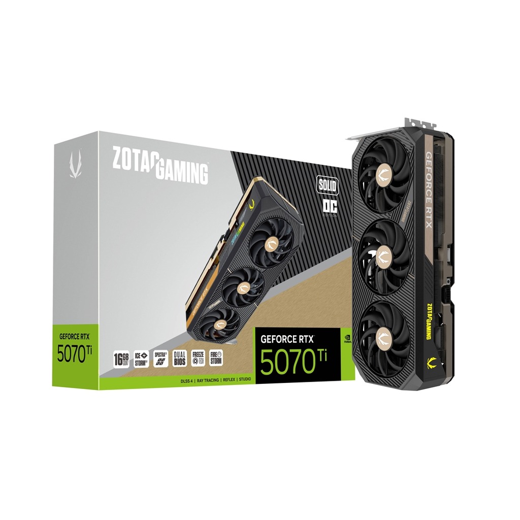[NS028154] Zotac Geforce RTX 5070Ti 16GB Solid OC Edition GDDR7 Graphic Card