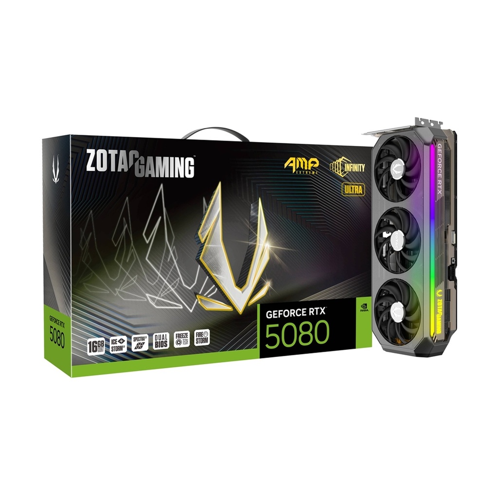 [NS028284] Zotac Geforce RTX 5080 16GB AMP Extreme Infinity Ultra GDDR7 Graphic Card