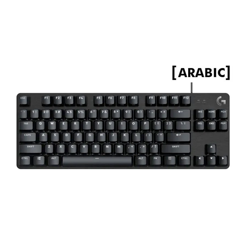 Logitech G413 TKL SE Wired Mechanical Gaming Keyboard (Arabic) With Tactile Mechanical Switches - Black