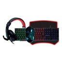 Aoas Gaming Mouse, Keyboard, Headset & Mouse Pad 4-in-1 Gaming Combo Set - Black