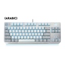 Asus X806 Rog Strix Scope TKL RGB Mechanical NX Red Switch (Linear & Swift) Gaming Keyboard White/Grey-Arabic