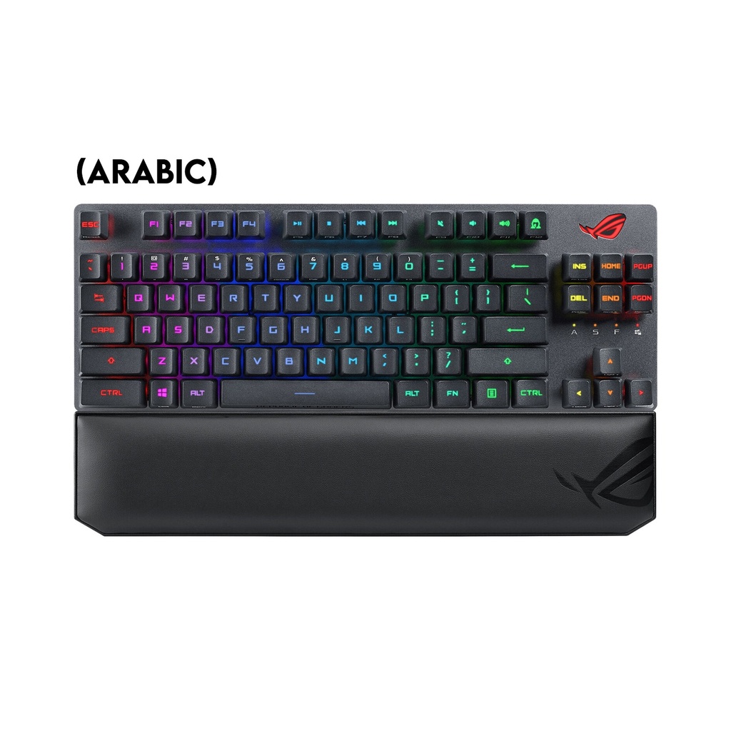 [NS007618] Asus X807 Rog Strix Scope RX TKL Wireless/Bluetooth/Wired Deluxe Optical Mechanical Gaming KeyBoard RX Red Switch