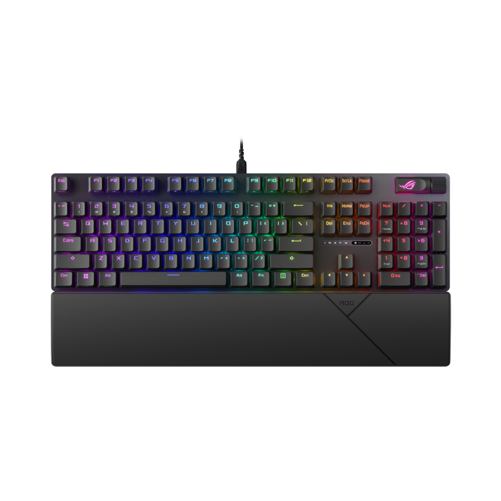 [NS014502] Asus XA11 Rog Strix Scope II Wired Mechanical Gaming Keyboard NX Snow Switch Refined Linear (Arabic) - Black
