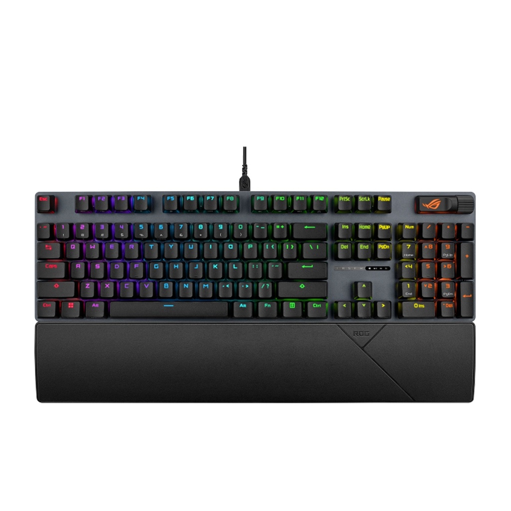 Asus XA14 Rog Strix Scope II Wired Optical Mechanical Gaming Keyboard NX Snow V2 Switch Refined Linear (Arabic) - Black
