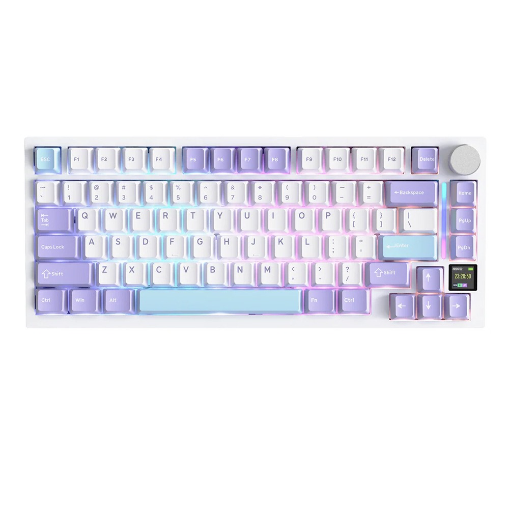 [NS031789] ATTACK SHARK X820 Ultra Wireless Tri-Mode (2.4G + Type-C + Bluetooth)Gasket Mechanical Keyboard - Star White + Gift Switch