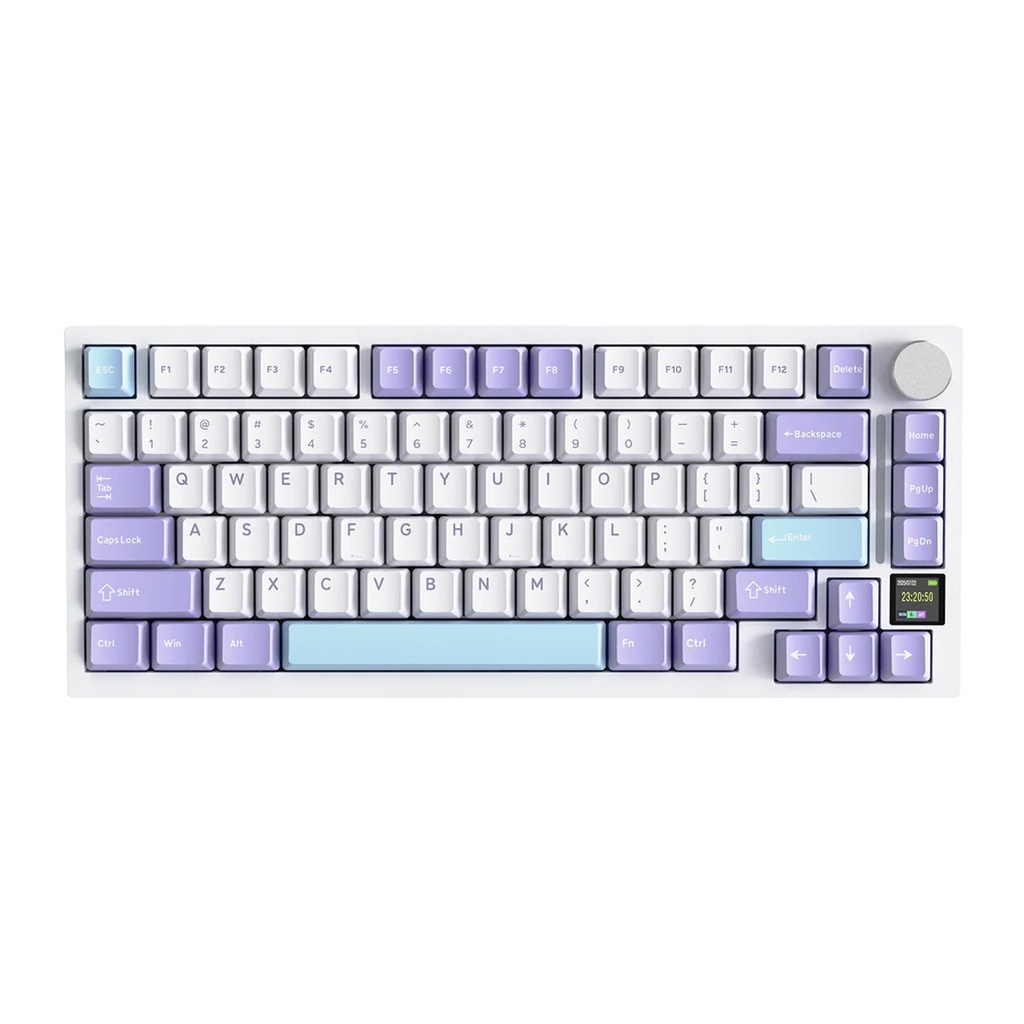 [NS031801] ATTACK SHARK X820 Ultra Wireless Tri-Mode (2.4G + Type-C + Bluetooth)Gasket Mechanical Keyboard - Star White + Shark Switch
