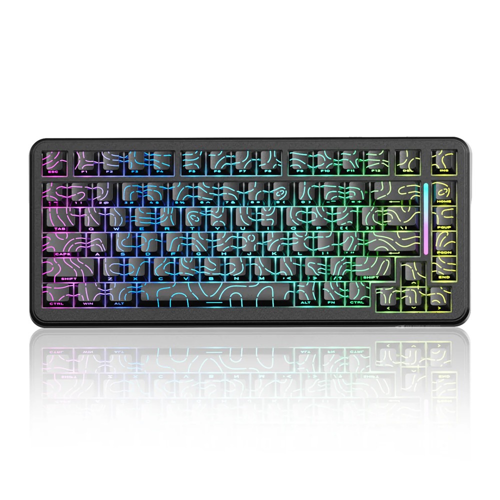 [NS031793] ATTACK SHARK X82PRO HE 75%, 8KHz, 0.01mm RT Wireless Tri-Mode Gaming Keyboard Magnetic Switch - Black