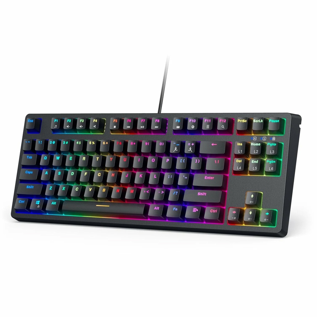 [NS015765] AUKEY KMG14 Mechanical Keyboard Compact 87Key with Gaming Software