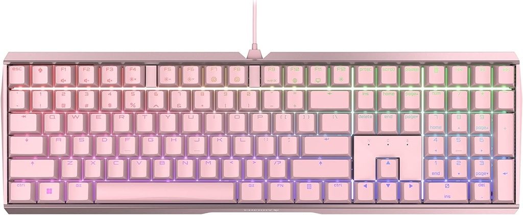 CHERRY MX 3.0S Blue Switch RGB Mechanical Gaming Keyboard - Black