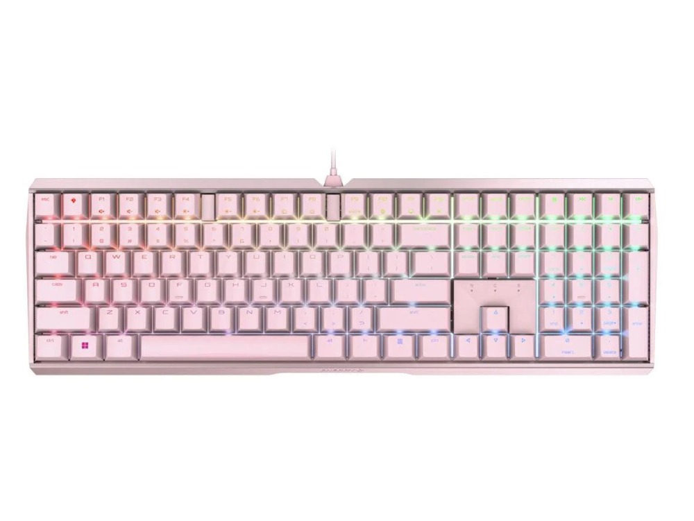 CHERRY MX 3.0S Red Switch RGB Mechanical Gaming Keyboard - Pink