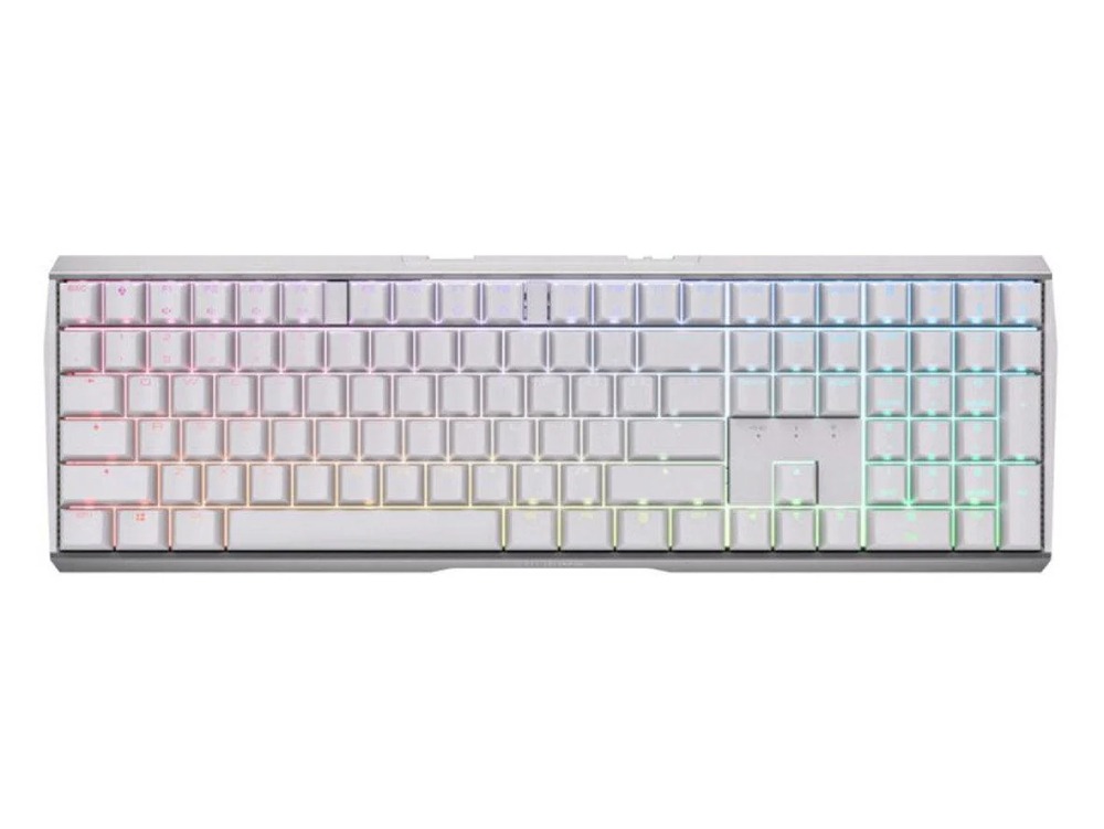 CHERRY MX 3.0S Silent Red Switch RGB Wireless Mechanical Gaming Keyboard - White