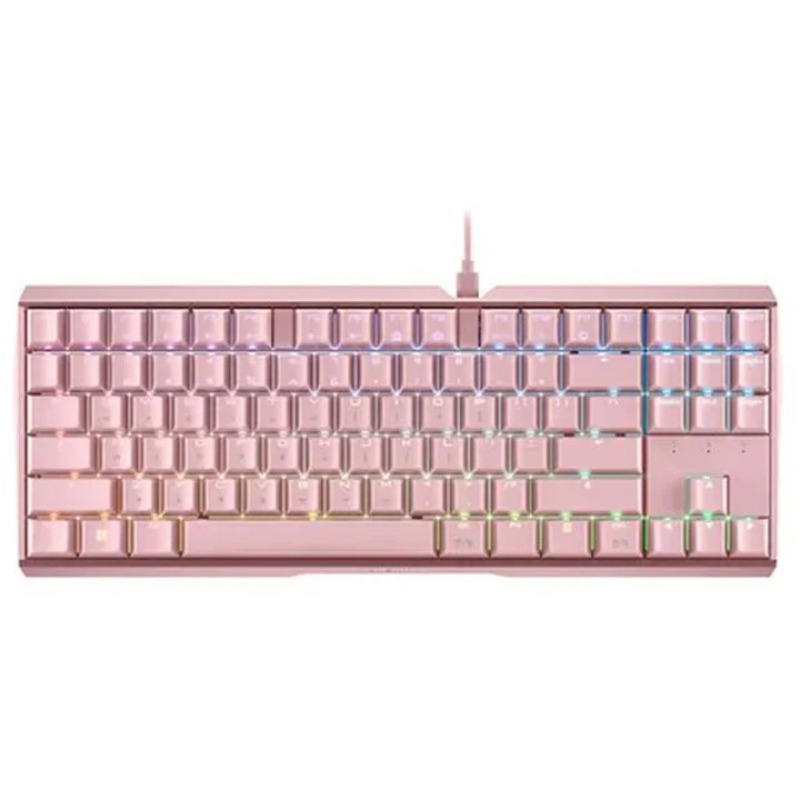 CHERRY MX3.0S Blue Switch RGB TKL Mechanical Gaming Keyboard - Pink