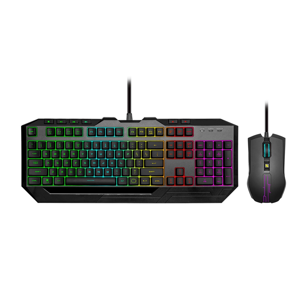 [NS010931] Cooler Master Devastator 3 RGB Membrane Mechanical Gaming Keyboard & Mouse Combo Set (Arabic)