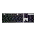 Cooler Master SK653 Full Sized Wireless/Bluetooth RGB Mechanical Keyboard With Low Profile Clicky Blue Switch - Black
