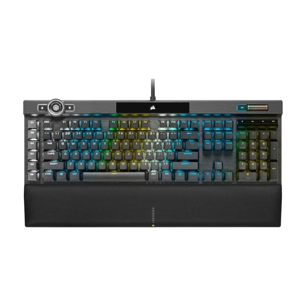 Corsair K100 RGB Optical-Mechanical Gaming Keyboard Linear & Hyper-Fast OPX Switch - Black
