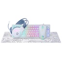 GAMEON GO-CYPHERW-XL-W All-In-One Gaming Bundle (Keyboard, Headset, Mouse & Mousepad) - White
