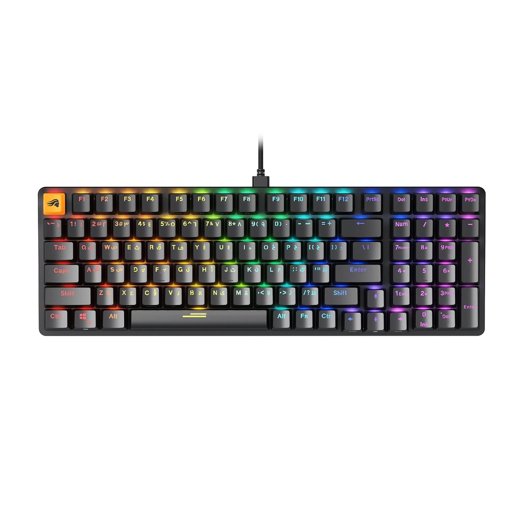 [NS010463] Glorious GMMK2 Full Size 96% Pre-Built Edition Modular Wired Mechanical Keyboard (Arabic) - Black