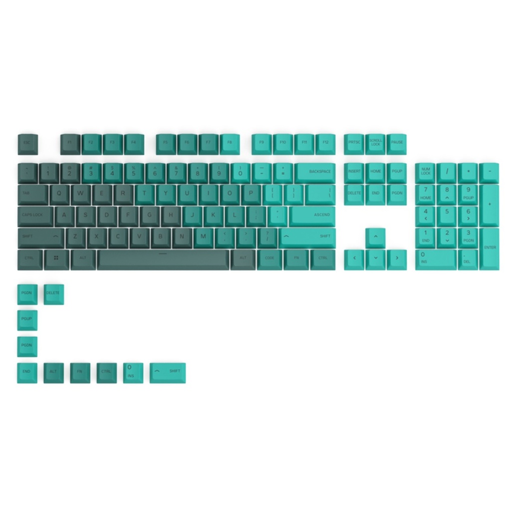 Glorious GPBT Premium PBT Keycaps (GMMK PRO / GMMK 2) - Rain Forest