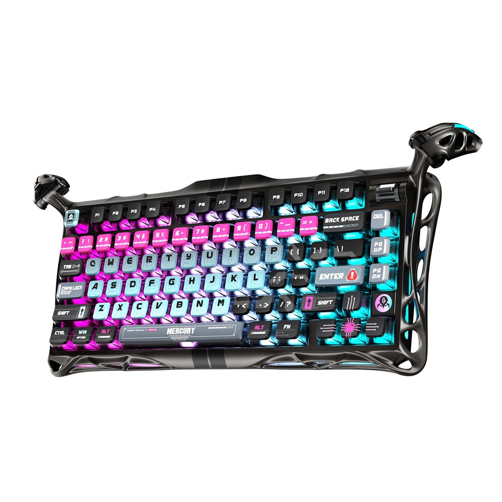 [NS031634] Gravastar Mercury V75 Pro 75% Hall Effect Magnetic Switch Gaming Keyboard For Windows XP & Above/Mac - Cyberpunk
