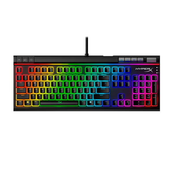 HyperX Alloy Elite 2 RGB Wired Mechanical Gaming Keyboard Linear HX Red Switch HyperX Pudding Keycaps (ABS) For PC,PS5,PS4,Xbox Series X|S & Xbox One