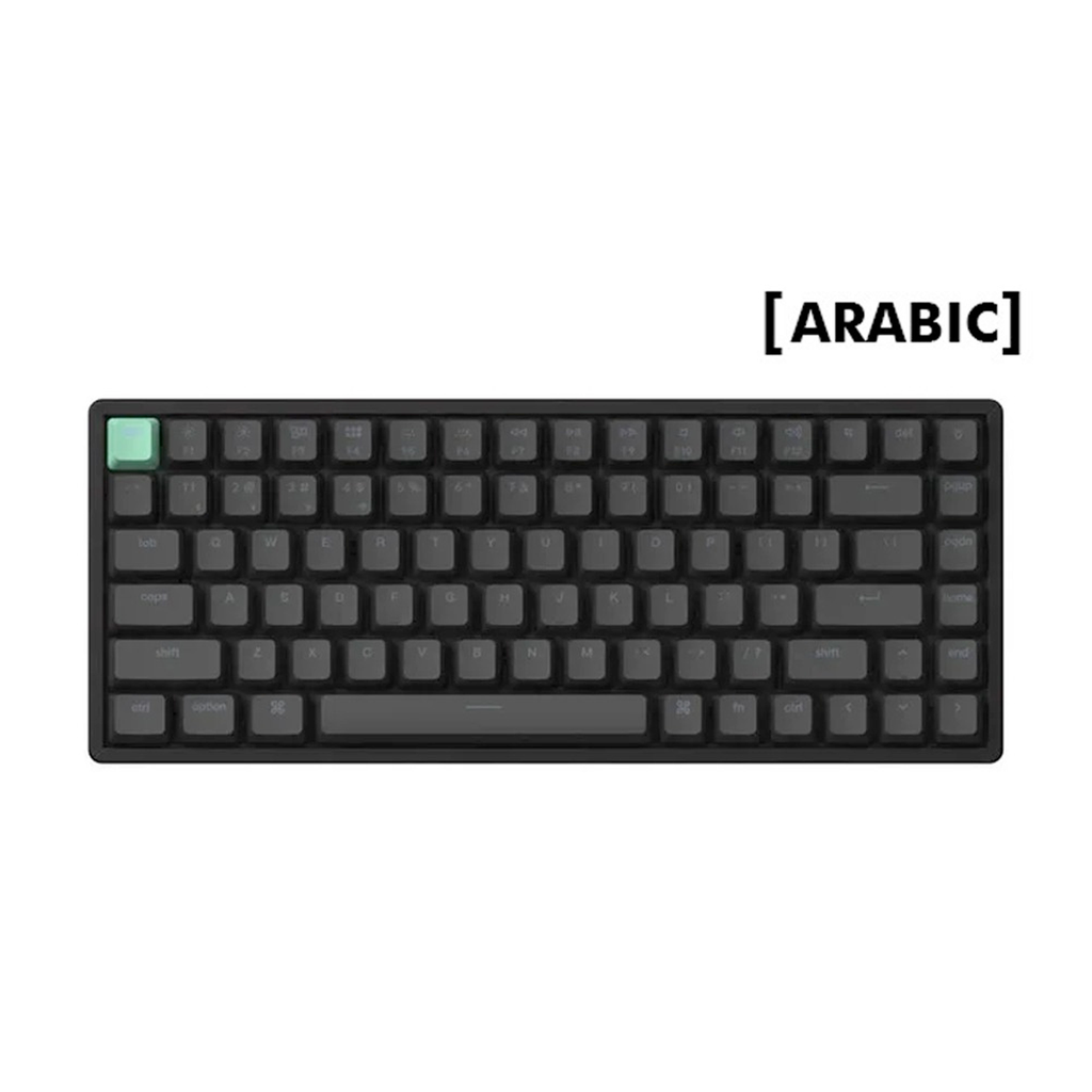 [NS029339] KeyChron K2 HE 75% Wireless Magnetic Switch Keyboard, 100Hz Polling Rate, Light Effect,Nebula Linear Switch (Arabic Keyboard) - Black
