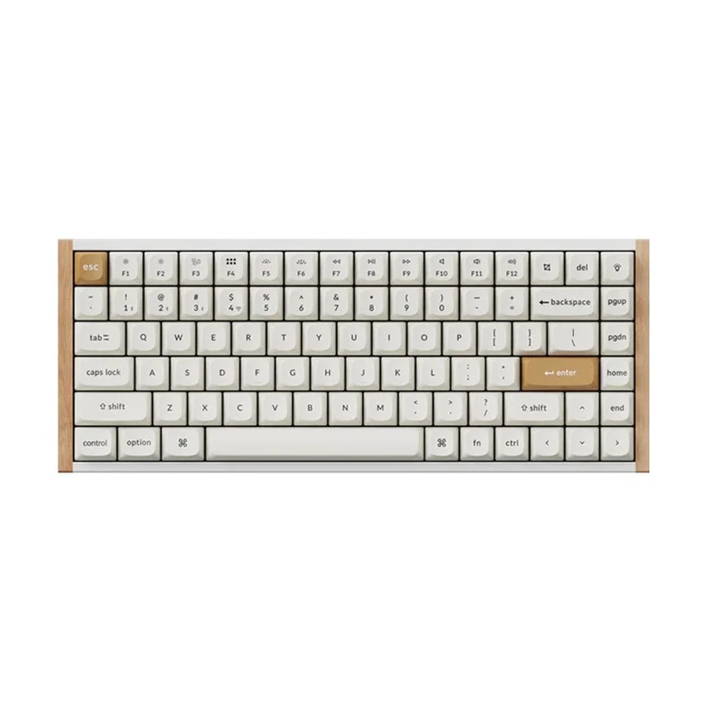 Keychron K2 HE 75% Wireless RGB Mechanical Gaming Keyboard (Magnetic Switch) (Arabic layout) - White (Special Edition)