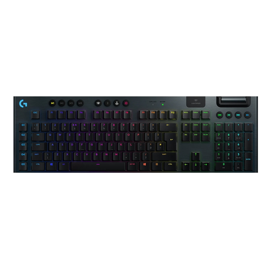 [NS003585] Logitech G915 Light Speed Light Sync RGB Wireless/BT/USB-C Mechanical Gaming Keyboard GL Clicky Switch