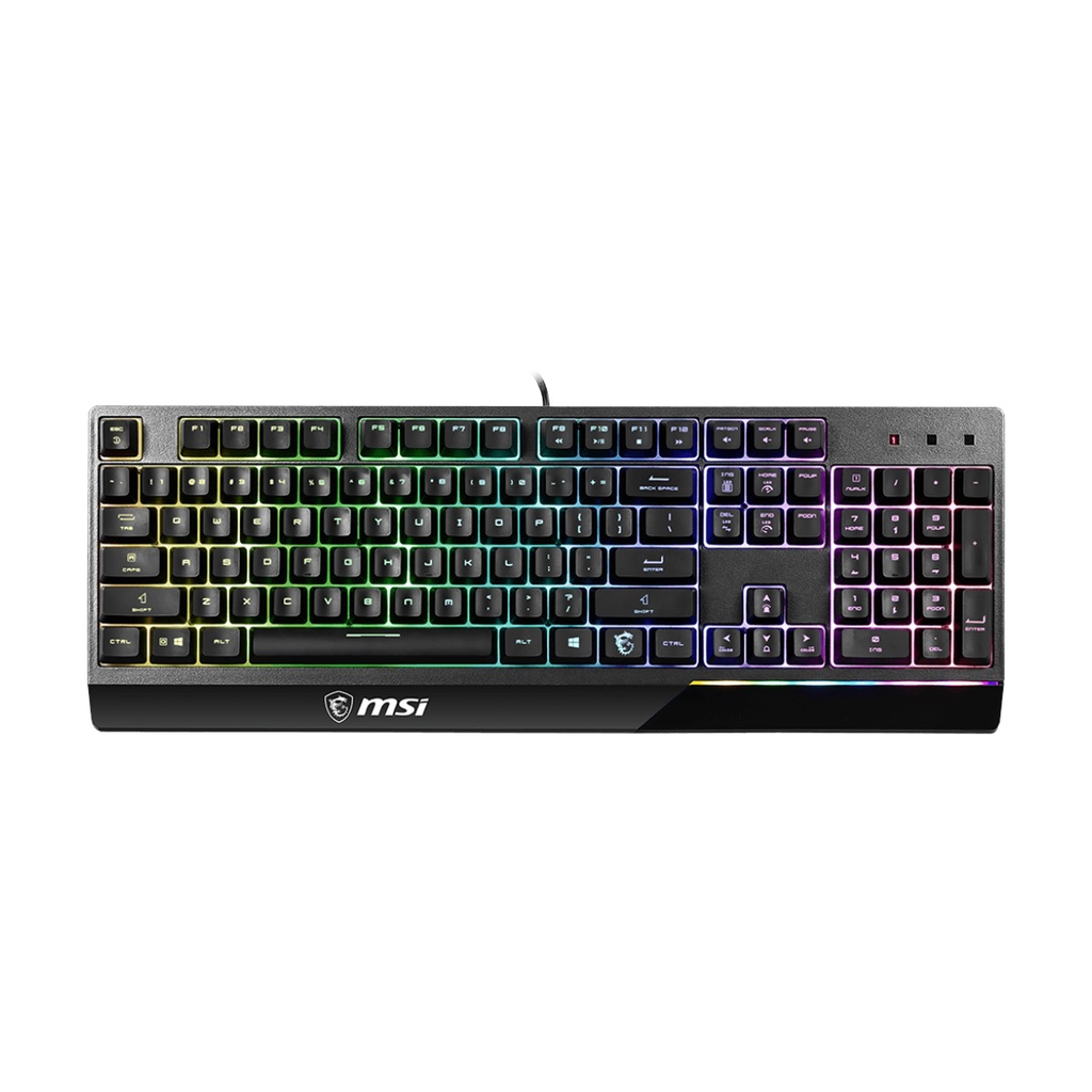 [NS009753] MSI Vigor GK30 RGB Mechanical Gaming KeyBoard Like Plunger Switch (Arabic) - Black