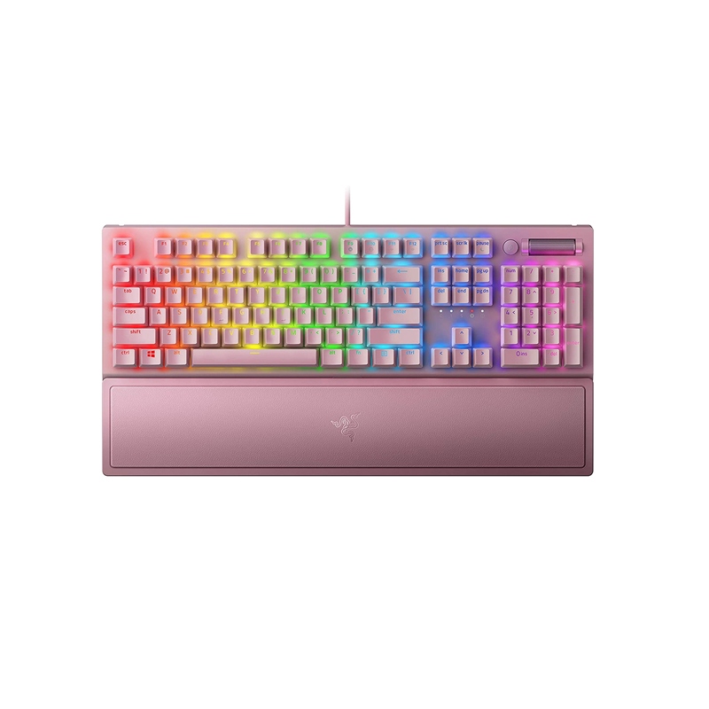 [NS001129] Razer BlackWidow V3 Mechanical Gaming Keyboard: Green Mechanical Switches, Tactile & Clicky, Chroma RGB Lighting, Compact Form Factor, Programmable Macro Functionality - Quartz