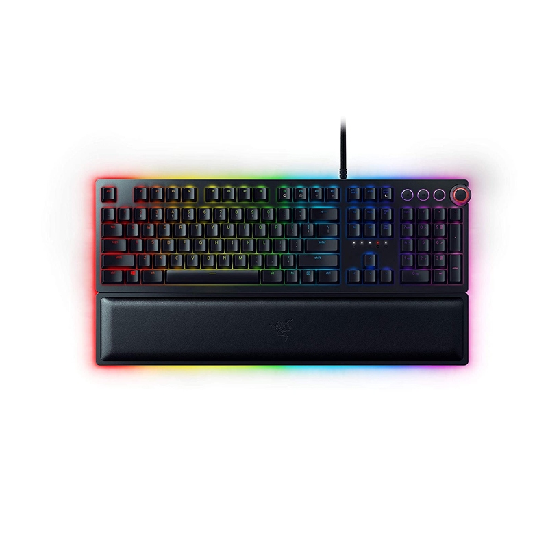 Razer Huntsman Elite Optical Mechanical Gaming Keyboard Linear Optical Red Switches & Multi-Function Digital Dial