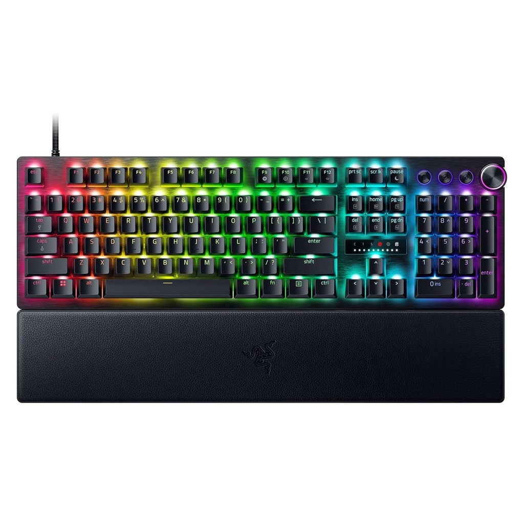 Razer Huntsman V3 Pro Full Size Analog Optical Esports Wired Gaming Keyboard with Rapid Trigger Mode Gen-2 - Black