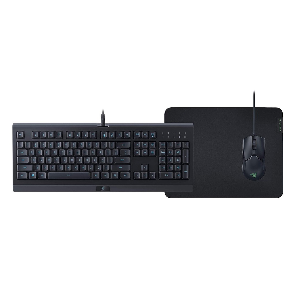 Razer Level Up Bundle Cynosa Lite Gigantus V2 Viper Mini Keyboard/Wired Gaming Mouse/Mouse Pad - Black