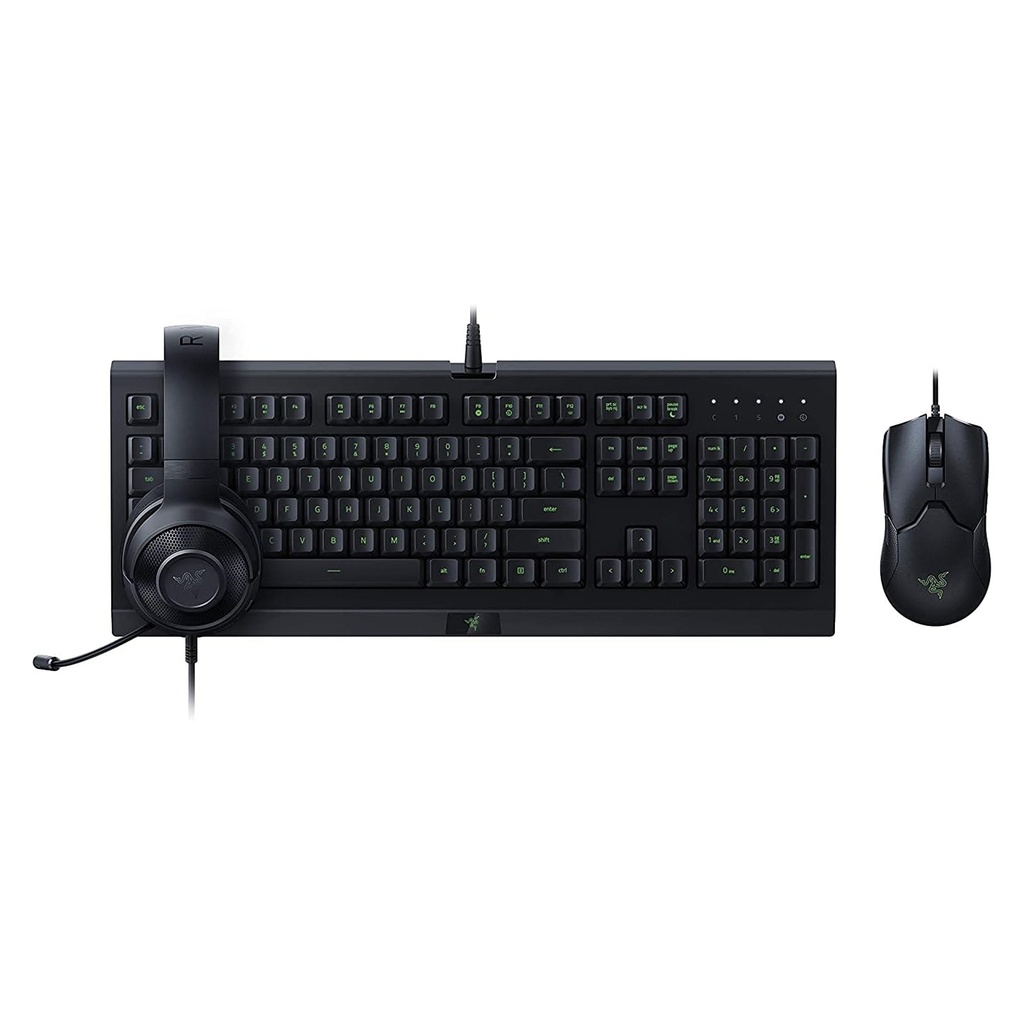 Razer Power UP Gaming Bundle - Kraken X Lite Headset - Cynosa Lite KeyBoard - Viper Mouse