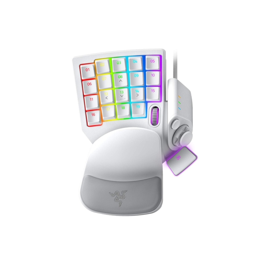 [NS006100] Razer Tartarus Pro Mercury Analog Optical Gaming KeyPad - White
