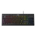 Redragon Aditya K513 Membrane Gaming Keyboard, 104 Keys Full-Size, 5 On-Board G Keys, Extra Media Control, 6 Preset Modes, 26 Anti-Ghost Keys, US QWERTY Keyboard Layout - Black | K513-RGB