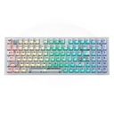 Redragon K628CT Pollux Pro RGB 75%, USB-C Wired, BT, 2.4 GHz Wireless Gaming Keyboard-Translucent Crystal Switch