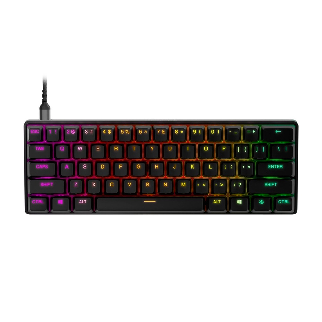 [NS008839] SteelSeries Apex Pro Mini (60%) Wired Gaming Keyboard, OmniPoint 2.0 Adjustable Hyper Magnetic Switches, Ultimate Adjustability Keys, For PC/PS5 & Xbox