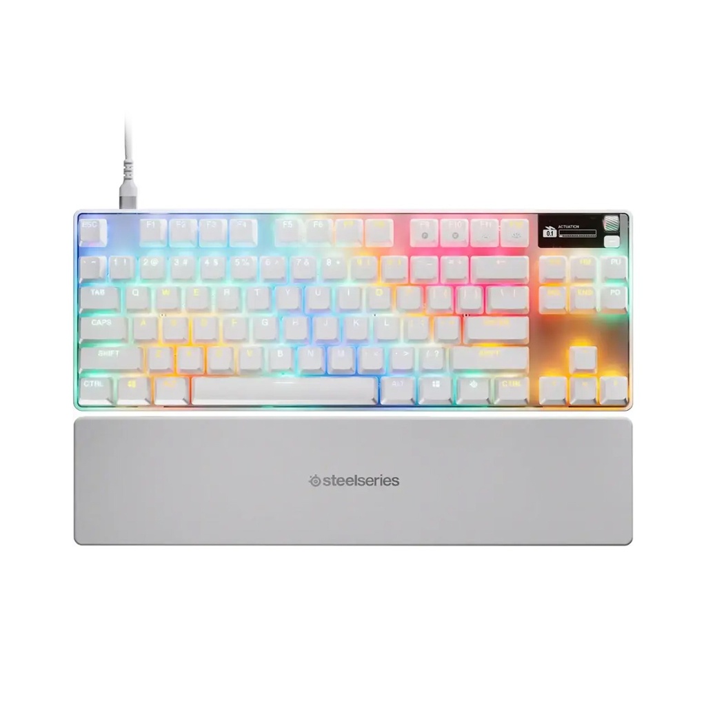 [NS028678] SteelSeries Apex Pro TKL Gen 3 Adjustable Switches With Rapid Trigger + Rapid Tap - White